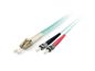 Equip Lc/St Fiber Optic Patch Cable, Om3, 15M