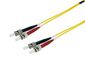 Equip St/St Fiber Optic Patch Cable, Os2, 1M
