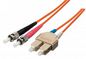 Equip St/Sc Fiber Optic Patch Cable, Os2, 1M