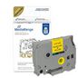 MediaRange Plastic Tape Cassette, For Label Printers Using Brother Tz-621/Tze-621, Permanent Adhesive, 9Mm, 8M, Laminated, Black On Yellow