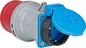 Brennenstuhl Power Plug Adapter Blue, Grey, Red