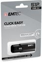 Emtec B110 Click Easy 3.2 Usb Flash Drive 512 Gb Usb Type-A 3.2 Gen 2 (3.1 Gen 2) Black