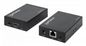 Manhattan 4K Hdmi Over Ethernet Extender With Integrated Cables, 4K@30Hz, Distances Up To 50M With 2X Cat5E Or Cat6 Ethernet Cables (Not Included), Black, Three Year Warranty, Blister