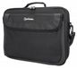 Manhattan Cambridge Laptop Bag 15.6", Clamshell Design, Black, Low Cost, Accessories Pocket, Document Compartment On Back, Shoulder Strap (Removable), Equivalent To Targus Tar300, Notebook Case, Three Year Warranty