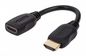 Manhattan Hdmi With Ethernet Extension Cable, 4K@60Hz (Premium High Speed), Male To Female, Cable 20Cm, Black, Ultra Hd 4K X 2K, Fully Shielded, Gold Plated Contacts, Lifetime Warranty, Polybag