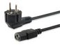 Equip Power Cable Black 3 M Power Plug Type F C13 Coupler