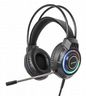 Manhattan Rgb Led Over-Ear Usb Gaming Headset, Wired, Usb-A Plug, Stereo Sound, Adjustable Microphone, Integrated Volume Control, Color-Led Lighting, 2M Cable, Black