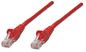 Intellinet Network Patch Cable, Cat5E, 1M, Red, Cca, U/Utp, Pvc, Rj45, Gold Plated Contacts, Snagless, Booted, Lifetime Warranty, Polybag