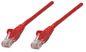 Intellinet Network Patch Cable, Cat5E, 3M, Red, Cca, U/Utp, Pvc, Rj45, Gold Plated Contacts, Snagless, Booted, Lifetime Warranty, Polybag