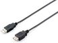 Equip Usb 2.0 Type A Extension Cable Male To Female, 3.0M , Black