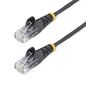 StarTech.com 1.5 M Cat6 Cable - Slim - Snagless Rj45 Connectors - Black