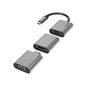 Hama 6 Video Cable Adapter 0.15 M Usb Type-C Mini Displayport/Hdmi/Vga Grey