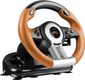 Speed-Link Drift O.Z. Black, Grey, Orange Usb Steering Wheel + Pedals Analogue / Digital Pc