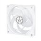 Arctic P12 Pwm Pst (White/Transparent) Pressure-Optimised 120 Mm Fan With Pwm Pst