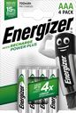 Energizer Accu Recharge Power Plus 700 Aaa Bp4 Rechargeable Battery Nickel-Metal Hydride (Nimh)