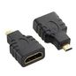 Techly MICRO HDMI/D MALE TO HDMI FEMALE ADAPTER