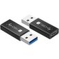Techly USB 3.0 USB A MALE TO USB-C FEMALE CONVERTER ADAPTER