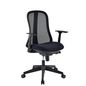Techly OFFICE CHAIR WITH ERGONOMIC BACK BLACK
