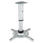 Techly EXTENSIBLE PROJECTOR CEILING MOUNT 15KG - SILVER
