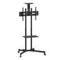 Techly BLACK LCD/LED TROLLEY STAND WITH SHELF 32-70"