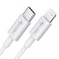 Techly USB-C TO LIGHTNING 1M CABLE WHITE