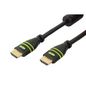 Techly HDMI CABLE TYPE A MALE TO TYPE A MALE - 2M W/FERRITE