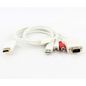 Techly HDMI CABLE TYPE A MALE TO VGA & STEREO AUDIO - 1M