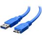 Techly USB 3.0 CABLE A M/MIC B M 0,5M BLUE