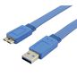 Techly USB 3.0 CABLE A M/MIC B M FLAT 0,5M
