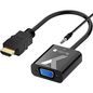 Techly CABLE CONVERTER ADAPTER HDMI™ TO VGA WITH AUDIO JACK