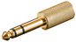 Goobay HEADPHONE ADAPTER AUX JACK 6.35MM TO 3.5MM GOLD VERSION