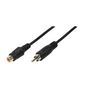 LogiLink RCA AUDIO EXTENSION CABLE MALE TO FEMALE - 5M
