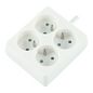 LOGON PROFESSIONAL 4-WAY POWER STRIP: WHITE - 16A - 1.5M CABLE - CARRE