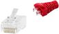 LOGON PROFESSIONAL RJ45 CAT6 UNSHIELDED EASY CONNECTOR+RED BOOT - 50PCS