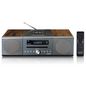 Lenco I Home Audio System Home Audio Micro System 40 W Silver, Wood