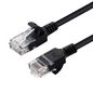 MicroConnect CAT6a U/UTP SLIM Network Cable 1m, Black