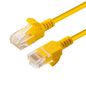 MicroConnect CAT6a U/UTP SLIM Network Cable 0.25m, Yellow