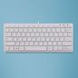 R-Go Tools R-Go Clavier Compact, AZERTY (BE), blanc, filaire