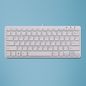 R-Go Tools R-Go Clavier Compact, QWERTY (ES), blanc, filaire