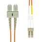 ProXtend LC-SC UPC OM2 Duplex MM Fiber Cable 1M