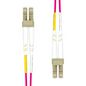 ProXtend LC-LC UPC OM4 Duplex MM Fiber Cable 0.5M. Cable length: 0.5 m, Fibre optic type: OM4, Connector 1: LC/UPC, Connector 2: LC/UPC, Core diameter: 50 µm, Connector gender: Male, Full duplex