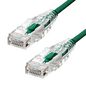ProXtend Ultra Slim CAT6A U/UTP CU LSZH Ethernet Cable Green 1.5m
