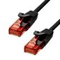 ProXtend CAT6 U/UTP CU LSZH Ethernet Cable Black 1m