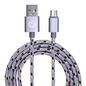 Garbot Garbot Grab&Go 1m Braided Micro-USB Cable Silver