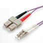 Roline Fibre Optic Jumper Cable, 50/125µm, Lc/Sc, Om4, Purple 5 M