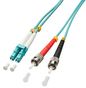 Lindy 15M Om3 Lc - St Duplex Fibre Optic Cable Turquoise