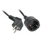Lindy Power Extension 5 M 2 Ac Outlet(S) Indoor Black