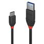 Lindy 1.5M Usb 3.2 Type A To C Cable 3A, Black Line