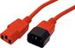 Roline Power Cable Red 0.8 M C14 Coupler C13 Coupler