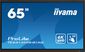 iiyama 65" iiWare11 , Android 13, 50-Points PureTouch IR+ with zero bonding, 3840x2160, UHD VA panel, Multi-Screen Display supported, Metal Housing, Fan-less, Speakers 2x 8W + 2x 18W front and up facing, Microphone Array 8x, HDMI 4x, HDMI-out, USB-C 2x up to 100W PD full function, Audio mini-jack and Optical Out (S/PDIF), USB and USB-C Touch Interface, 435cd/m², Landscape mode, Media Play USB Ports, Anti-Glare glass, Matt polished surface, Ultra smooth writing, LAN 2x (for Android/internet), RS232C,  Integrated iiWare (Note, WPS Office, ScreenSharePro, file- and web browser), Incl. WiFi/Bluetooth Module, VESA 600x400 (mount not included), Slot for optional PC (OPC)